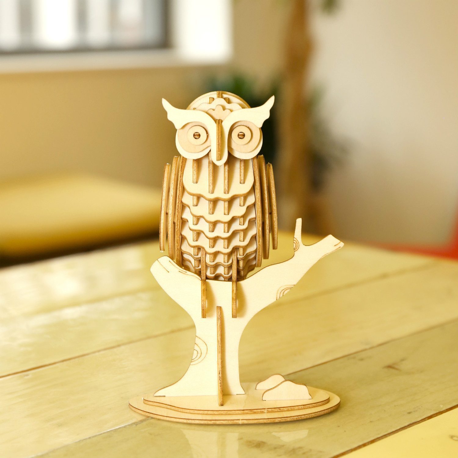 3D Puzzel Van Hout - Uil