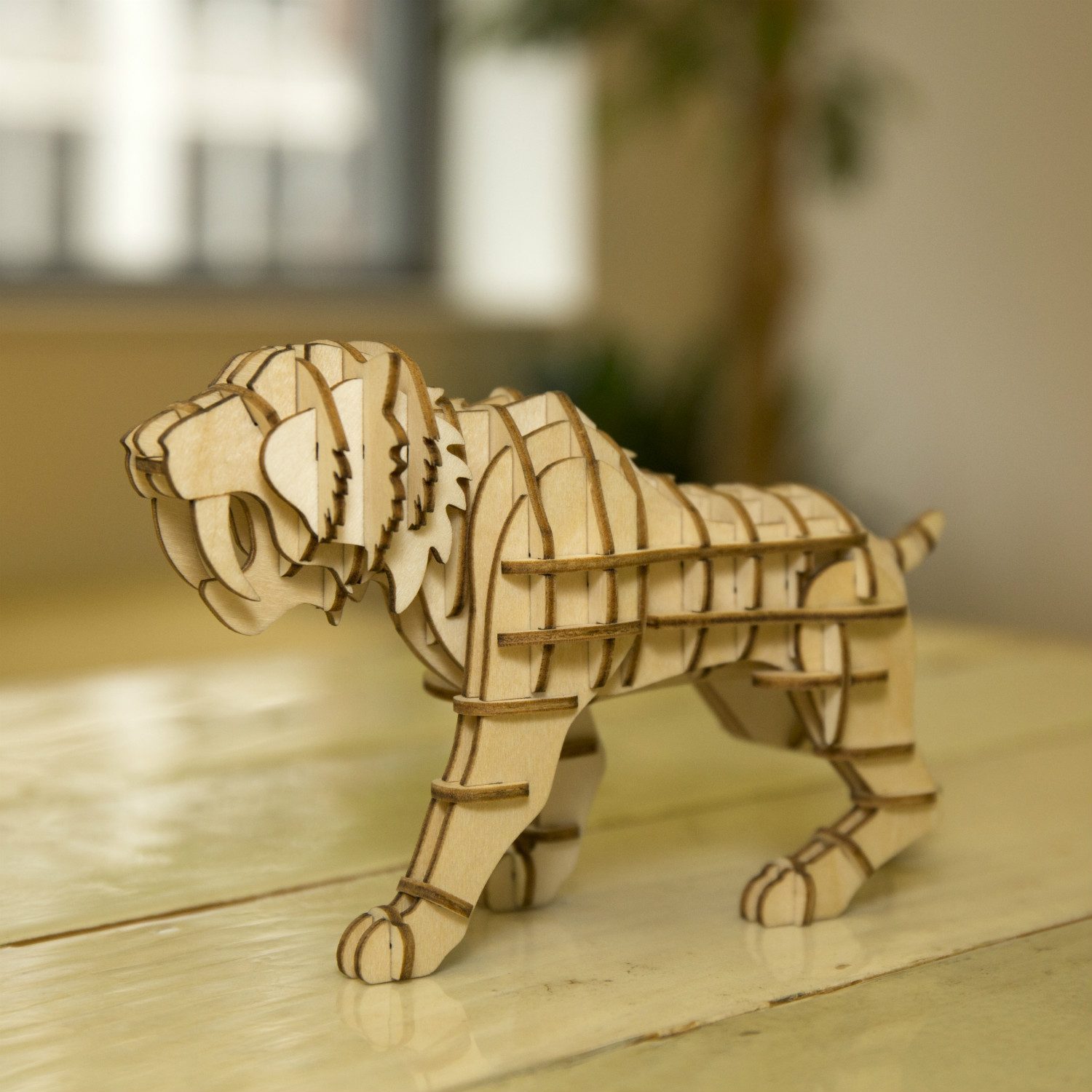 3D Puzzel Van Hout - Tijger