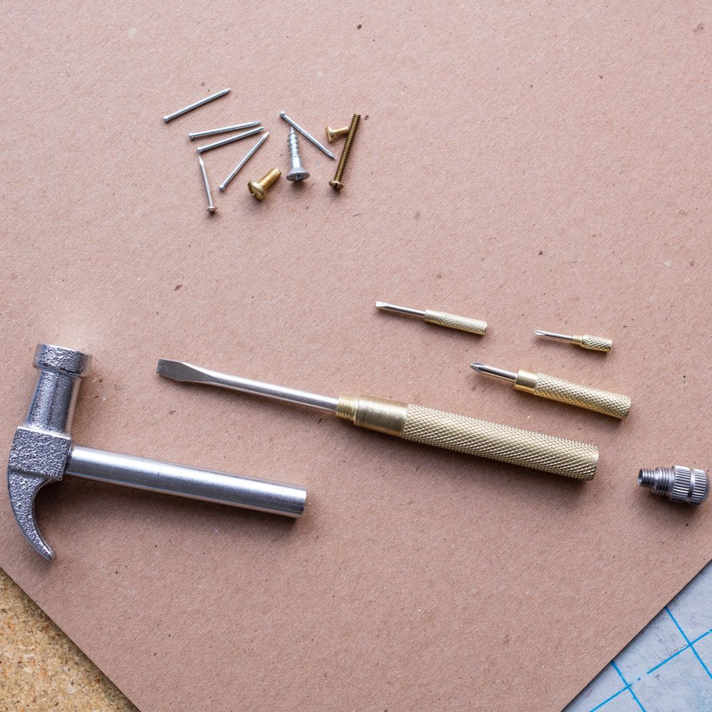 Kikkerland Handy Hammer Multitool Met Schroevendraaiers