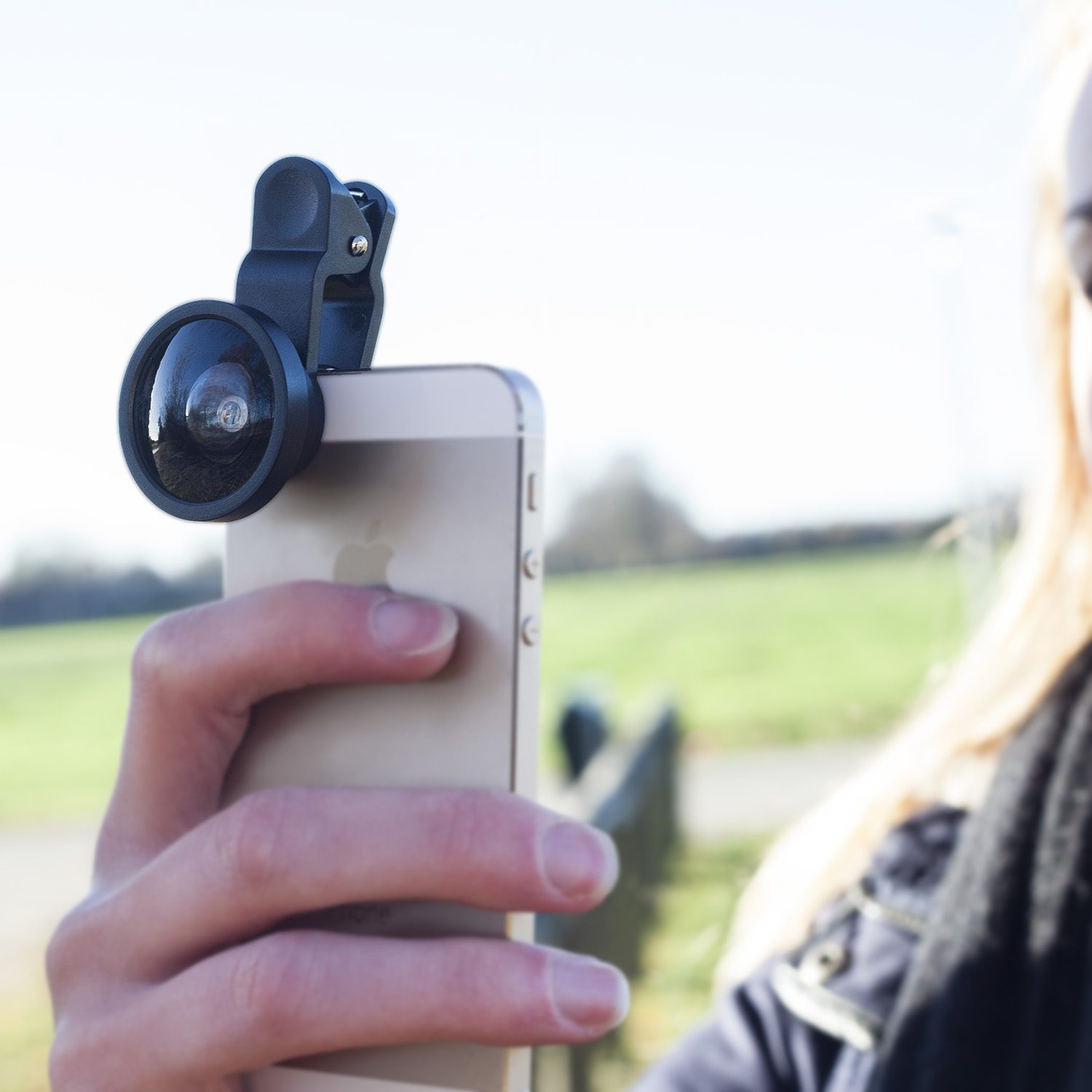 Groothoeklens Voor Smartphone - Kikkerland Groothoeklens Voor Smartphone - Kikkerland
