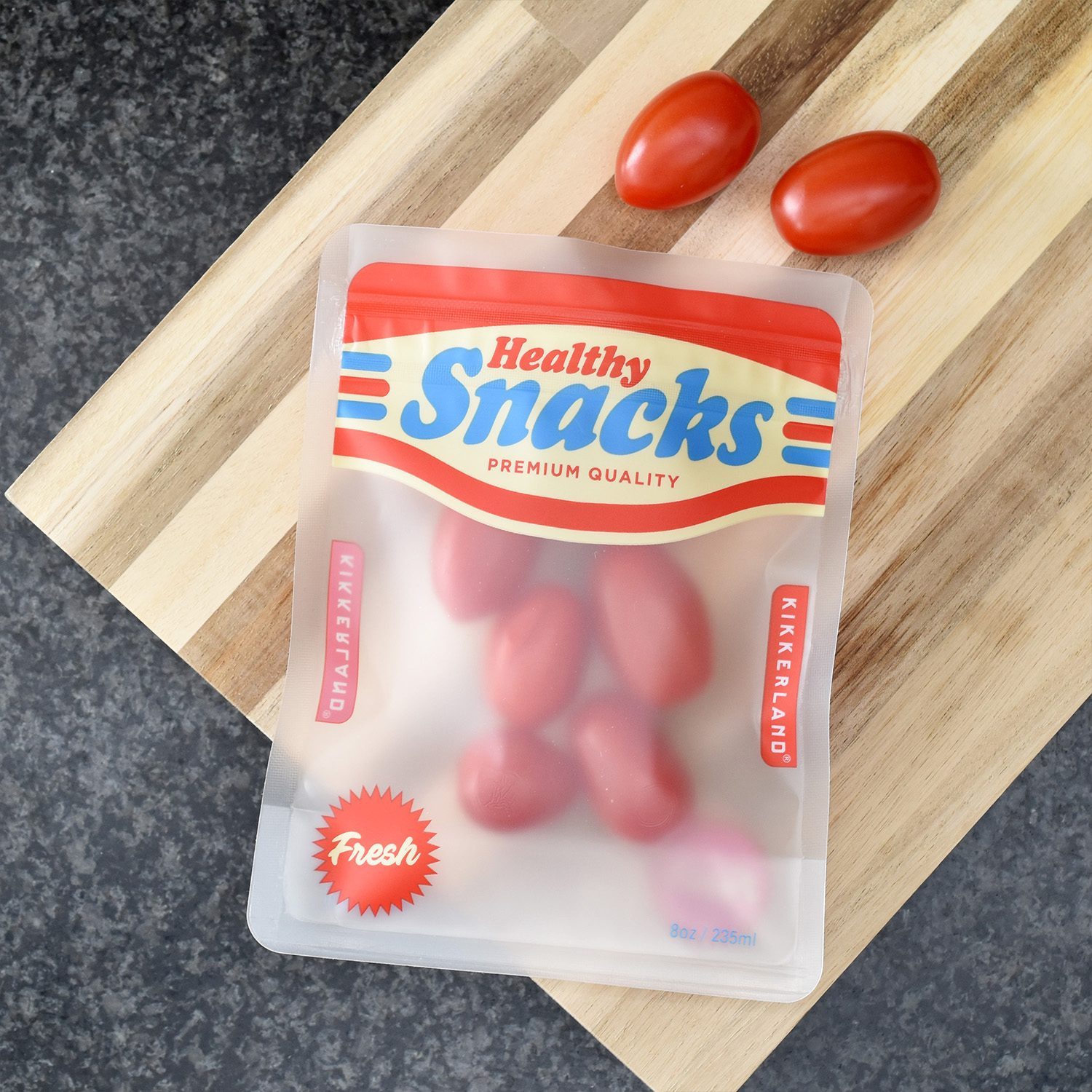 Kikkerland Retro Snack Zip Bags - Small