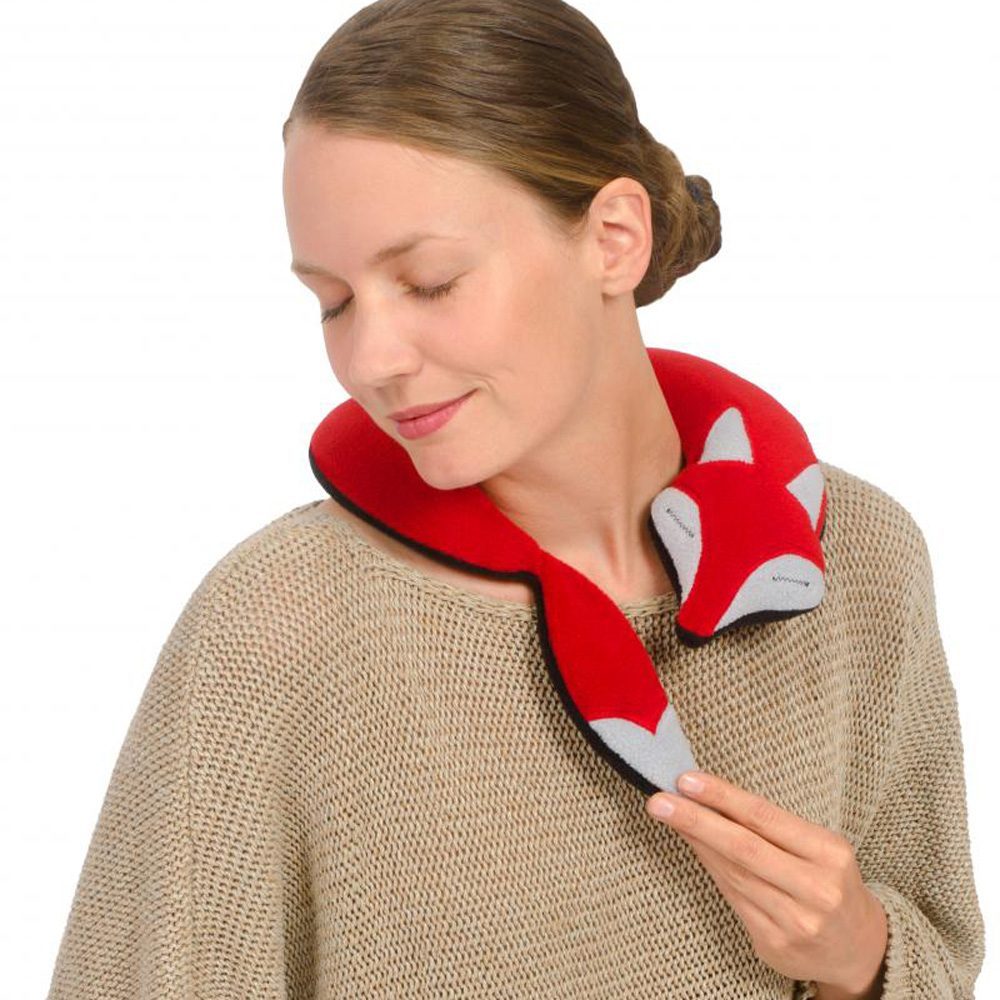 Leschi Noah The Fox Verwarmd Nekkussen - Rood