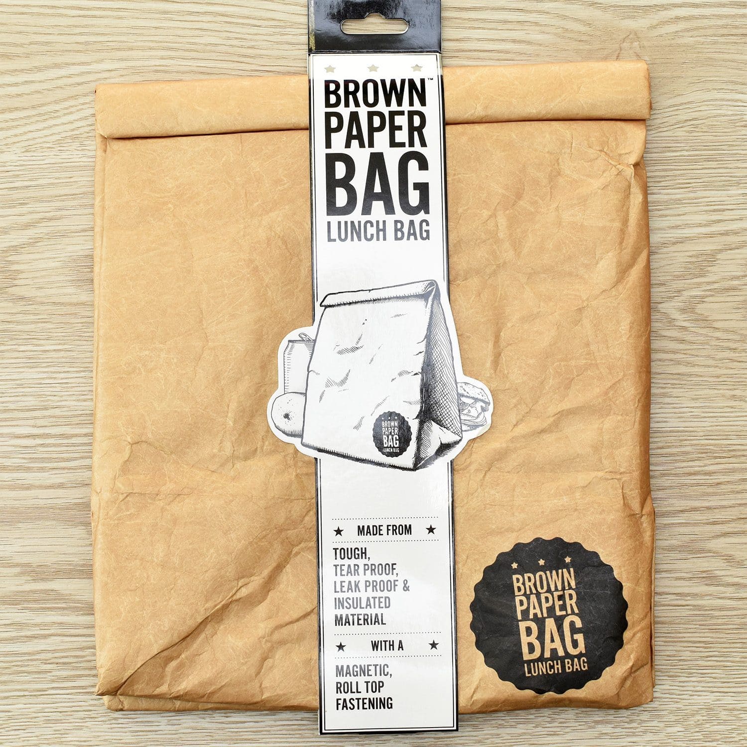 Luckies Bruine papieren lunch bag Ditverzinjeniet