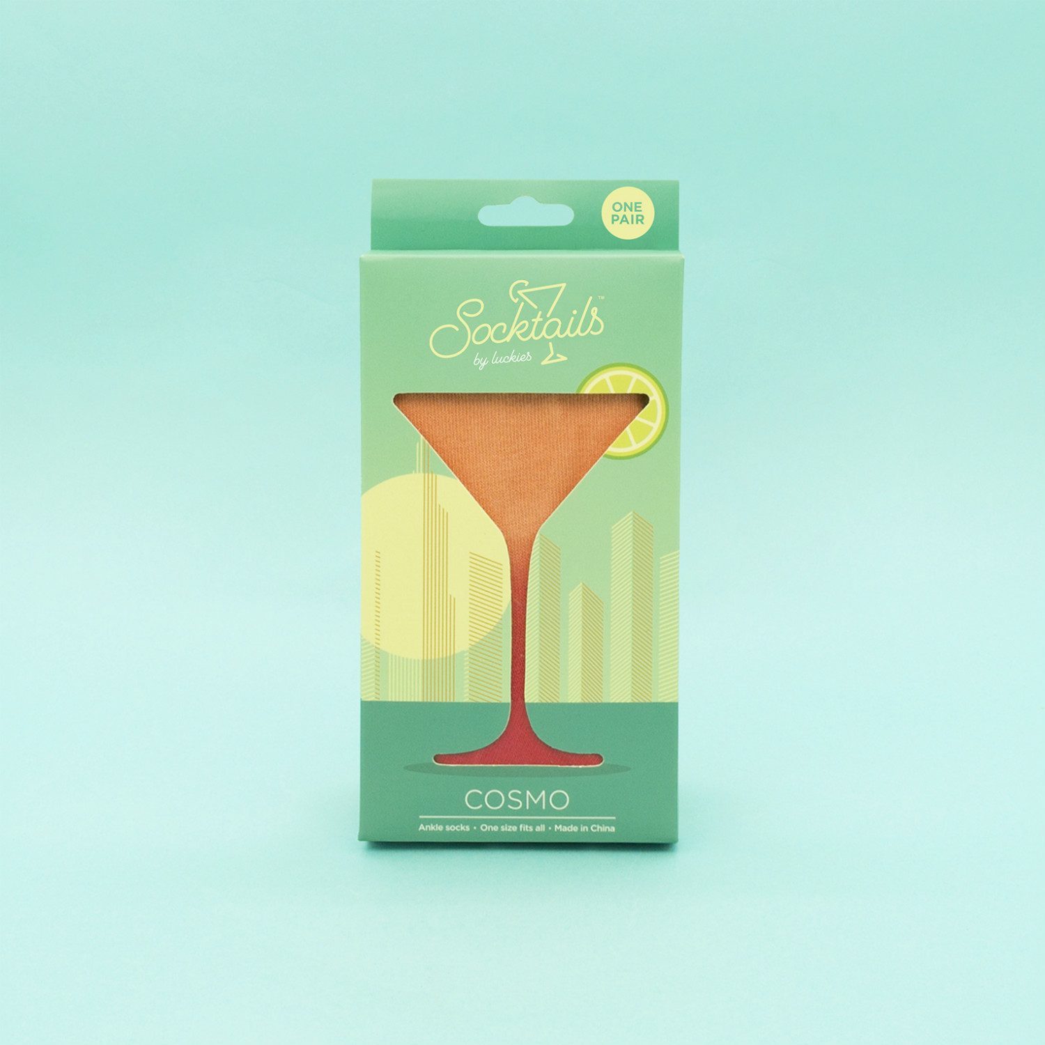 Socktails Cocktailsokken - Cosmo - Luckies Socktails Cocktailsokken - Cosmo - Luckies