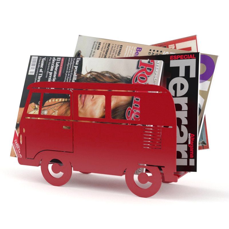 Balvi Busje Tijdschriftenrek - Rood