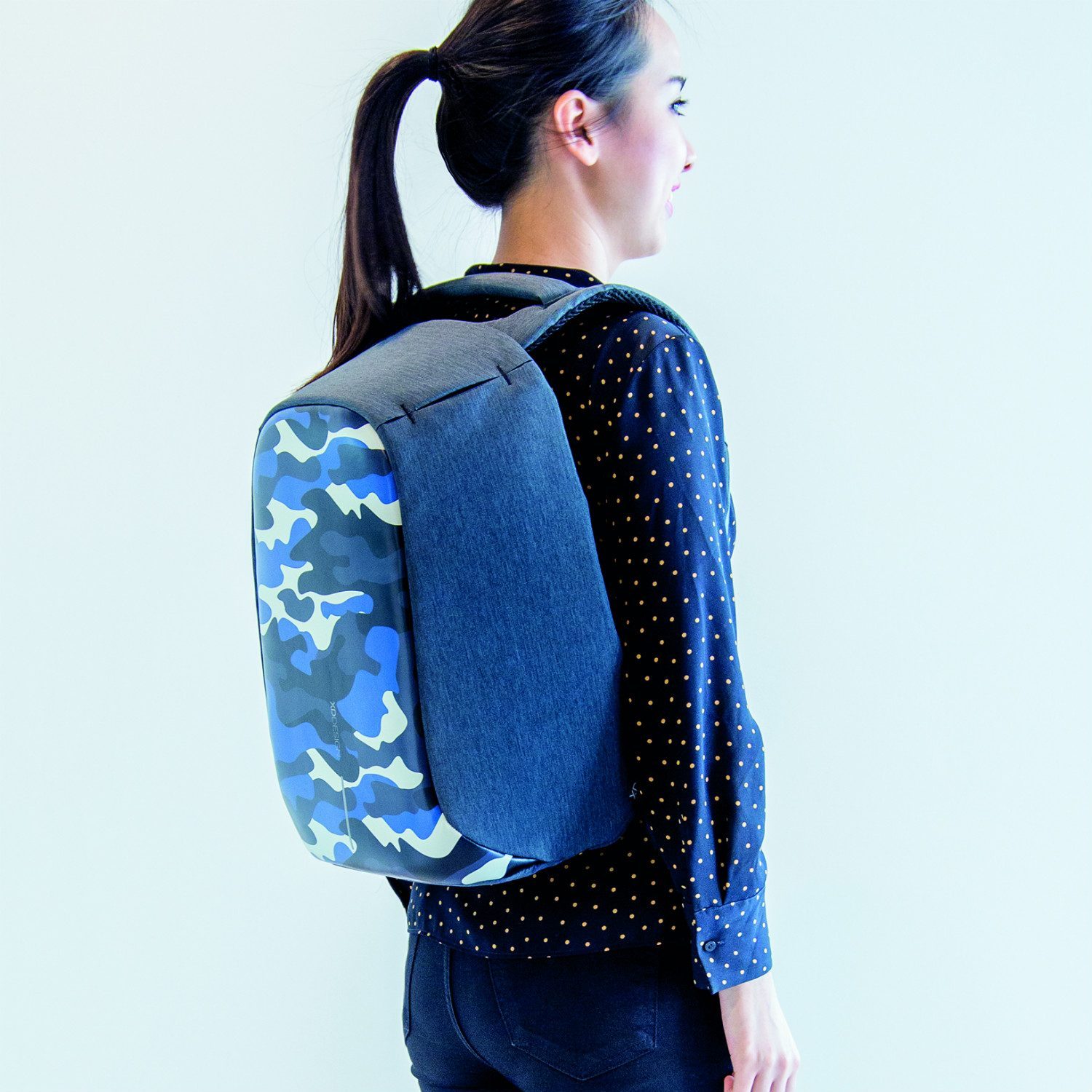 XD Design Bobby Compact Anti-diefstal Rugzak - Camouflage Blauw