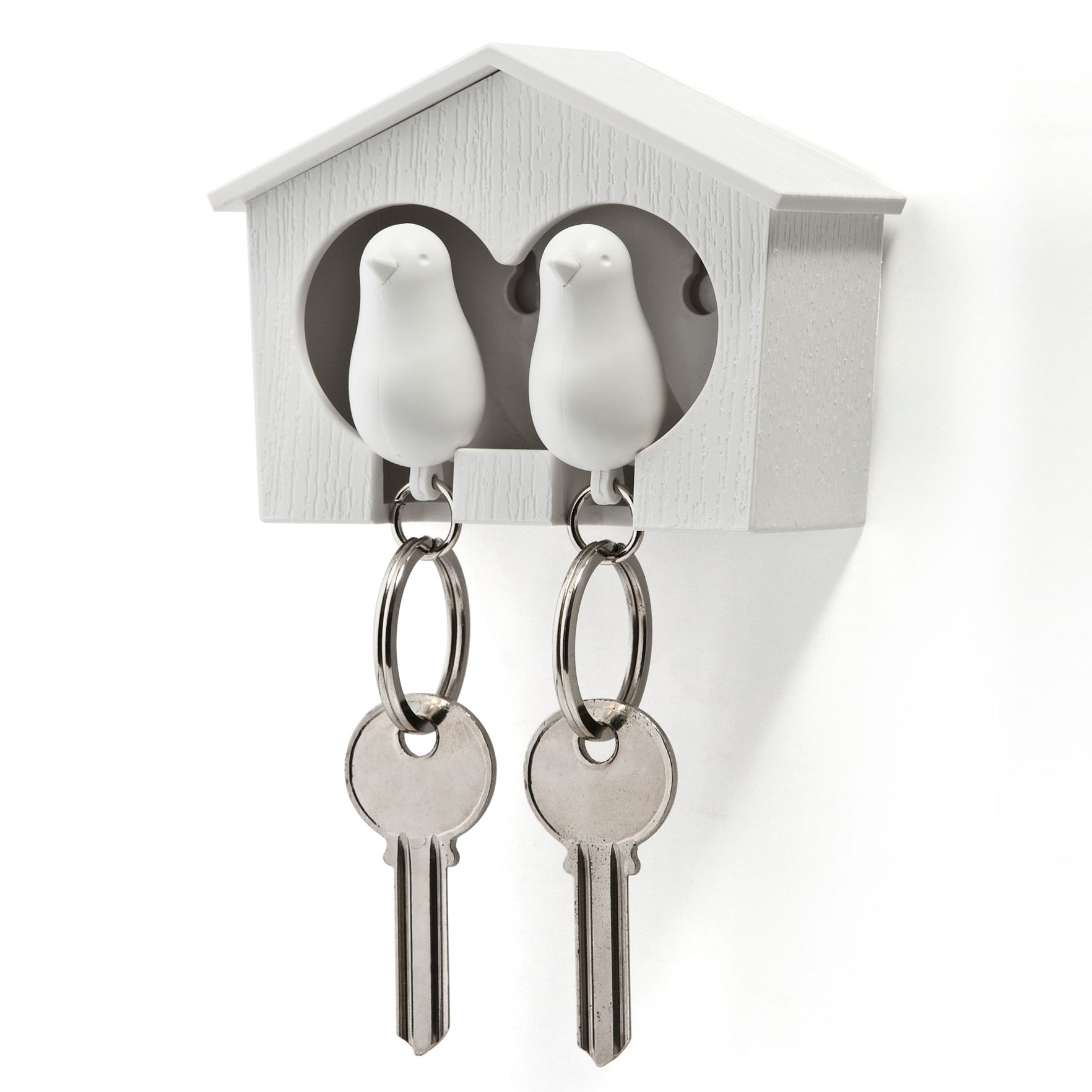 Sparrow Duo Sleutelhanger - Wit/Wit