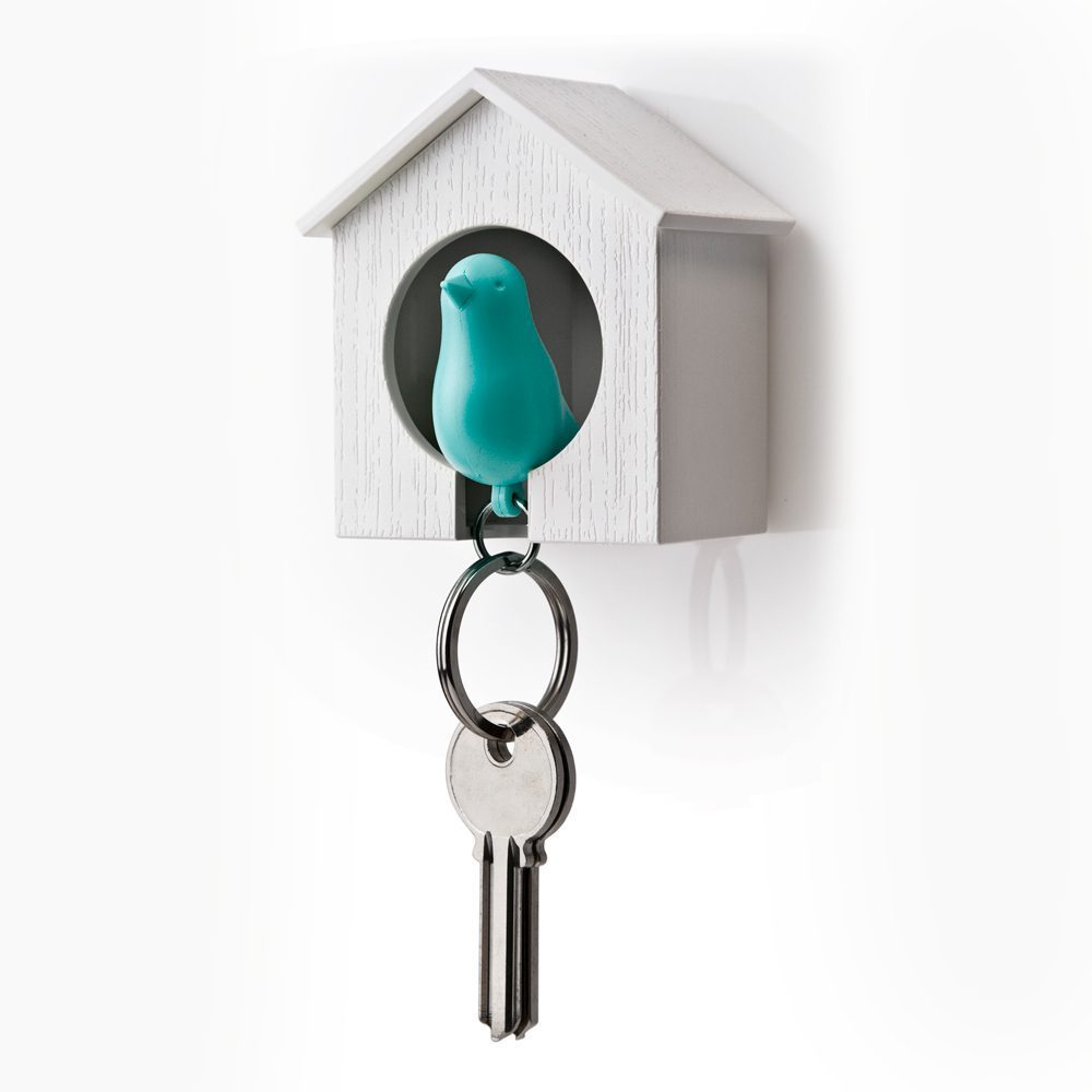 Sparrow Sleutelhanger - Wit/Blauw Sparrow Sleutelhanger - Wit/Blauw