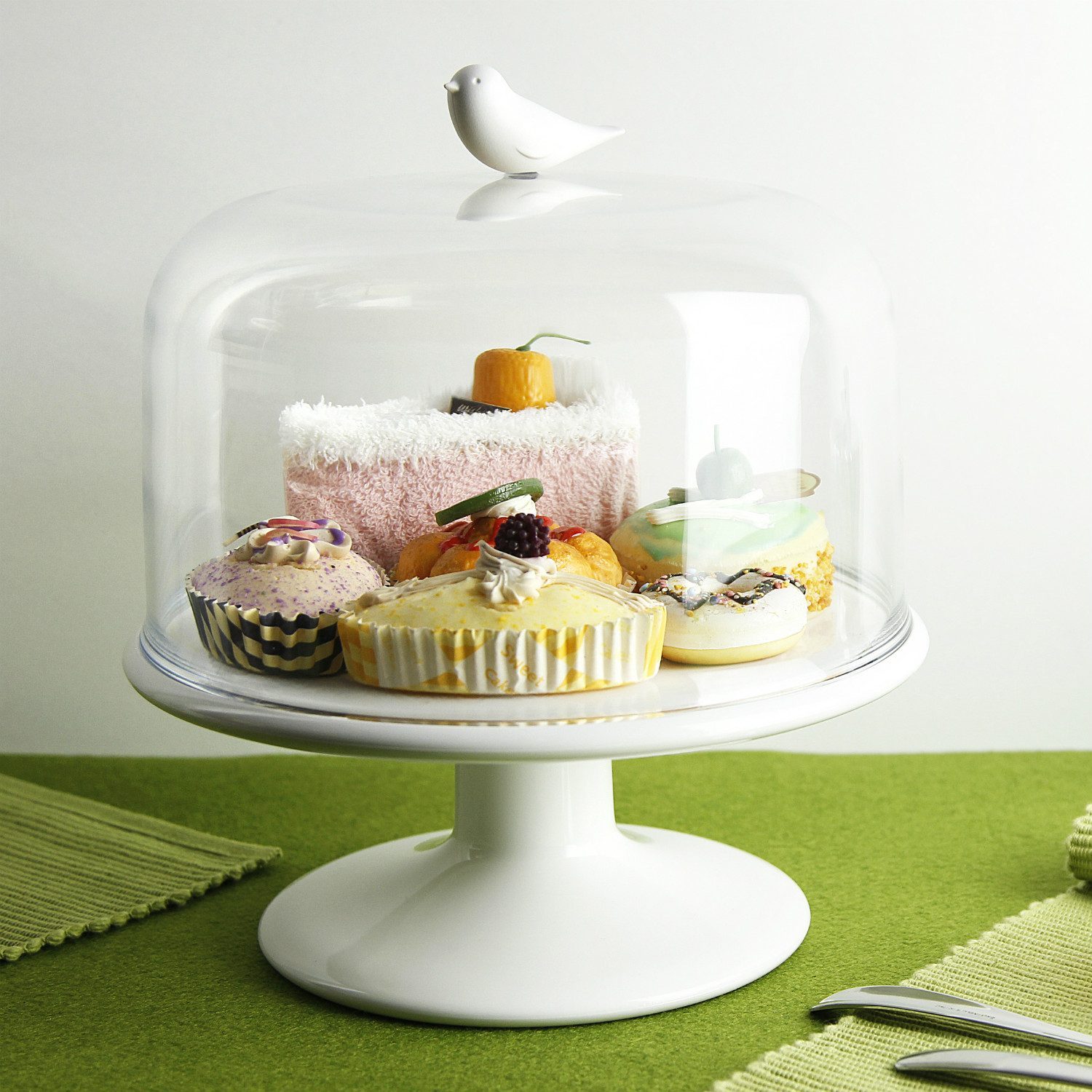 Qualy Sweet Tweet Afsluitbare Schaal - Wit Qualy Sweet Tweet Afsluitbare Schaal - Wit