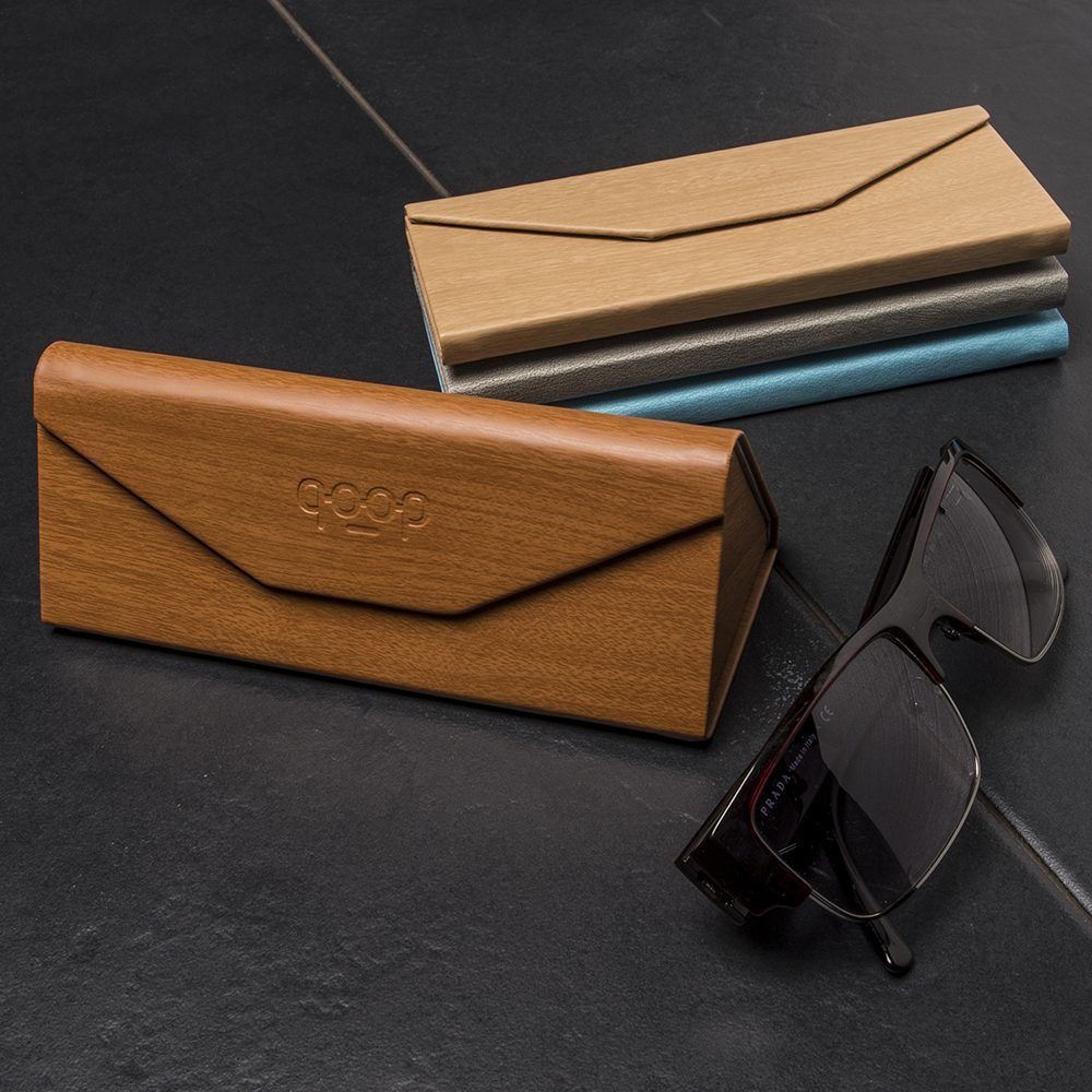 Opvouwbare Brillenhoes - Donker Hout Opvouwbare Brillenhoes - Donker Hout