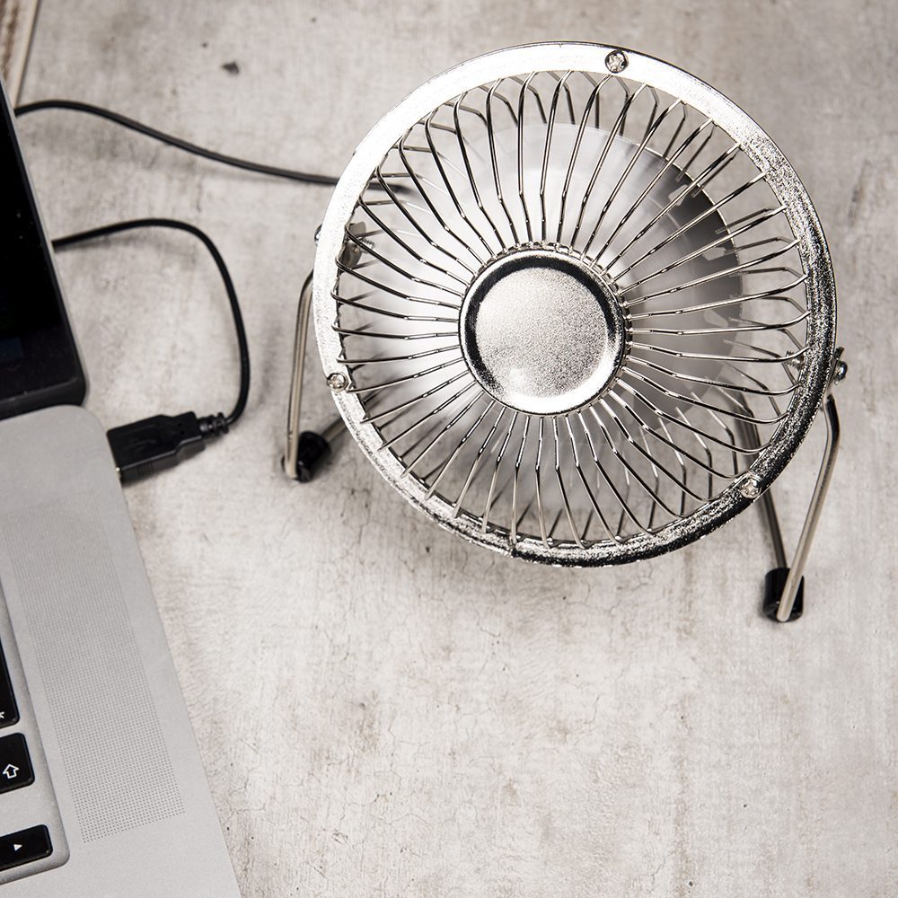 Kikkerland USB Ventilator - Zilver
