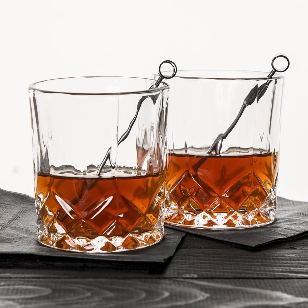 Kikkerland Whiskey glazen (set van 2)