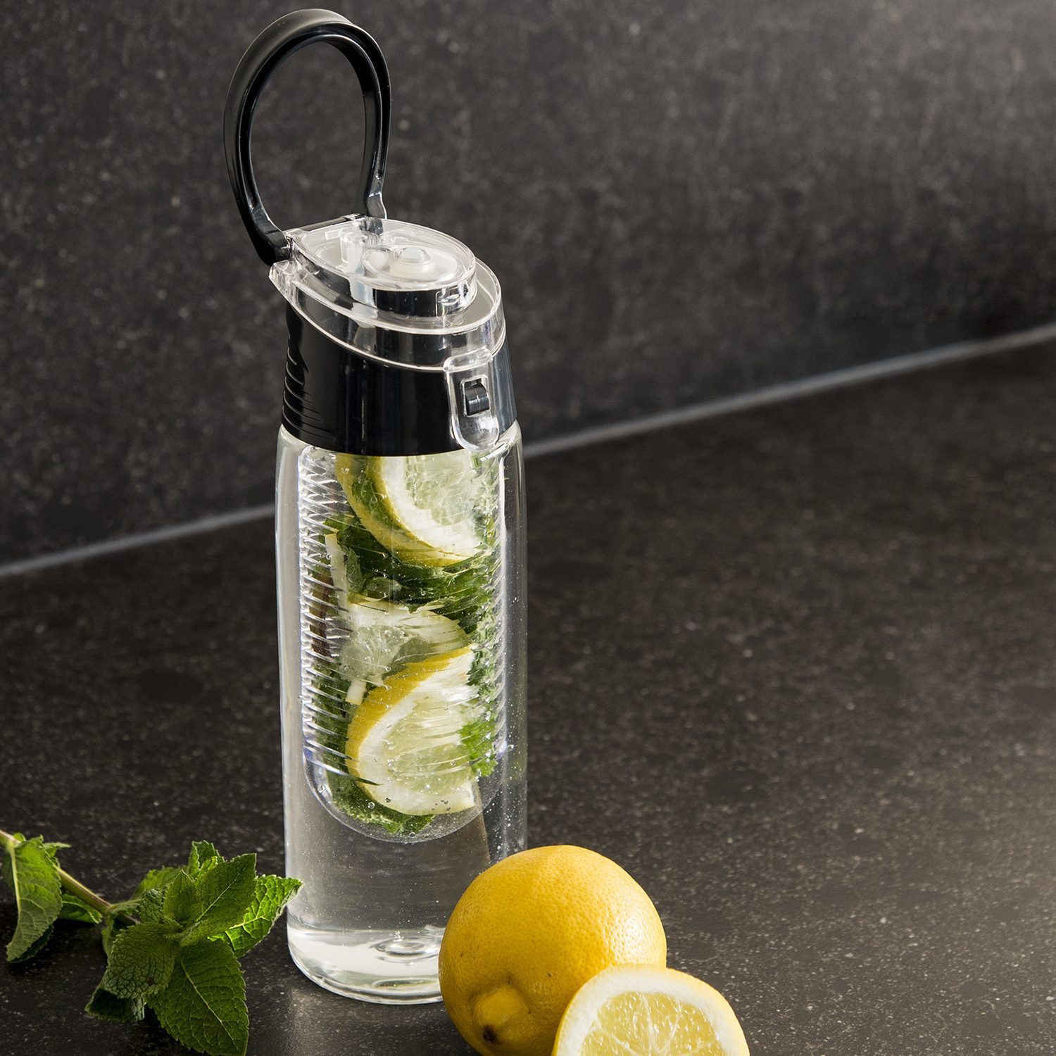 LOOOQS Infuser fles met afsluitbaar deksel