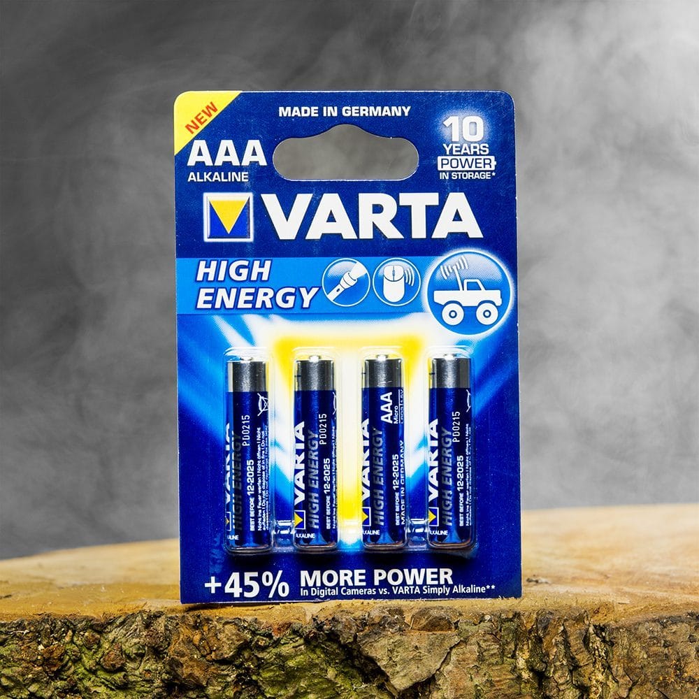 Varta Batterijen - High Energy AAA (4 Stuks)