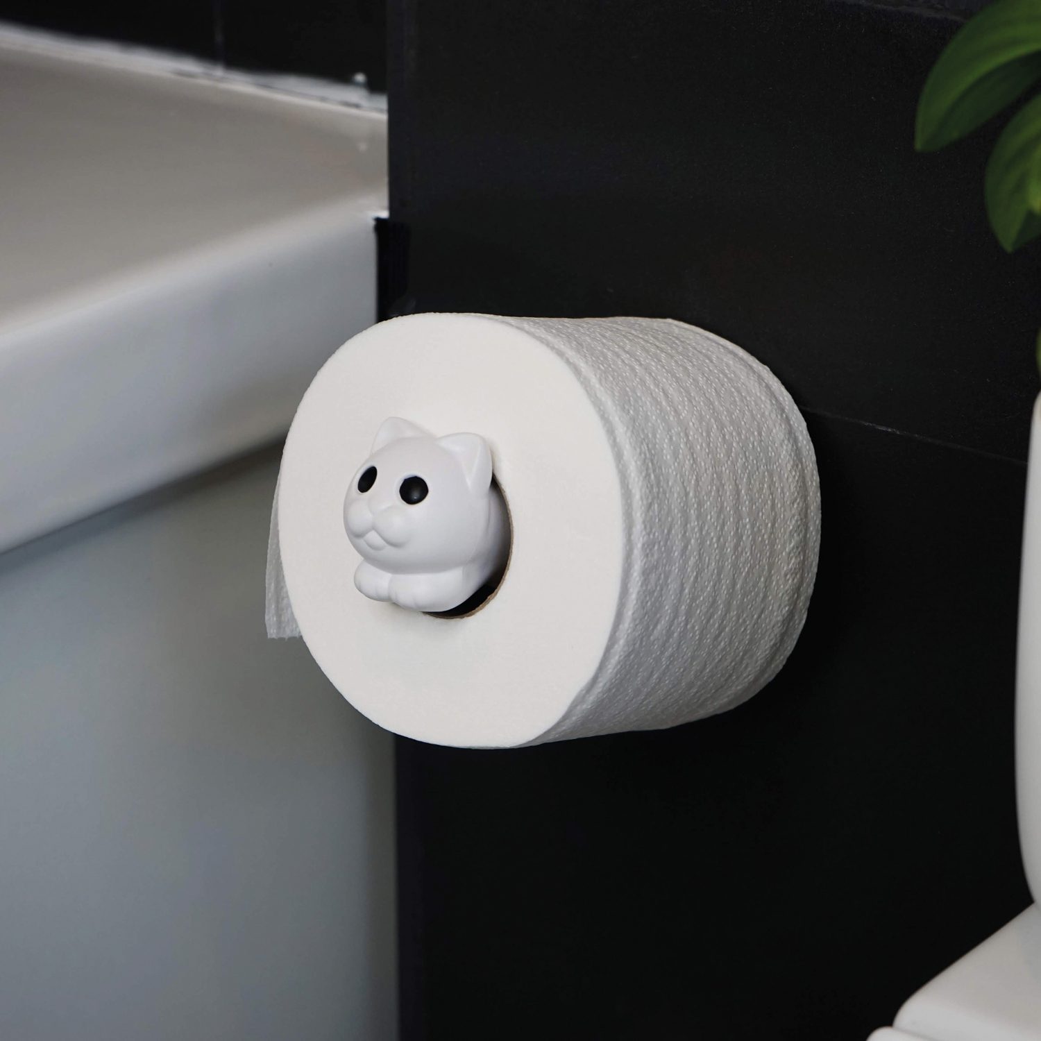 Qualy Roll Meo Toiletrolhouder - Wit