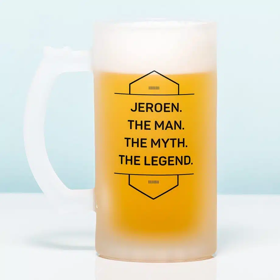 Gepersonaliseerde Bierpul The Man The Myth The Legend