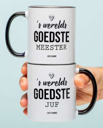 Gepersonaliseerde Mok 'S Werelds Goedste Juf Of Meester