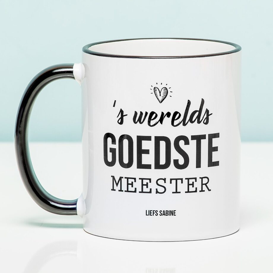 Gepersonaliseerde Mok 'S Werelds Goedste Juf Of Meester