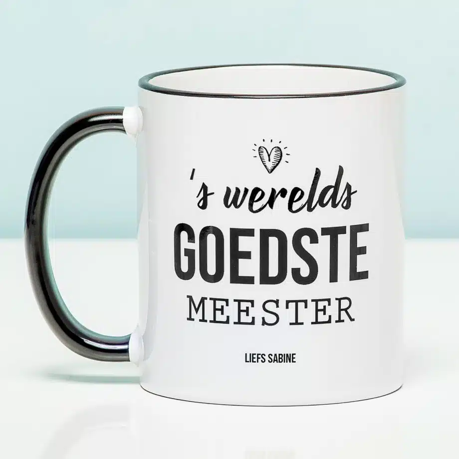 Gepersonaliseerde Mok 'S Werelds Goedste Juf Of Meester