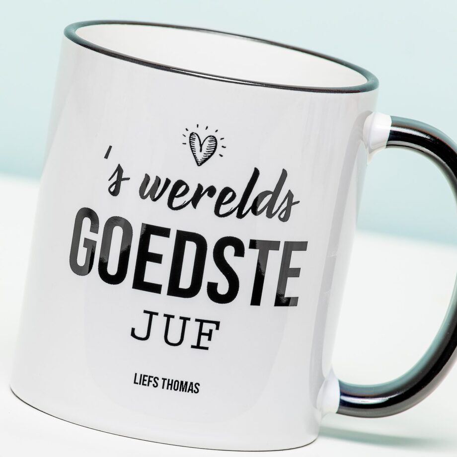 Gepersonaliseerde Mok 'S Werelds Goedste Juf Of Meester