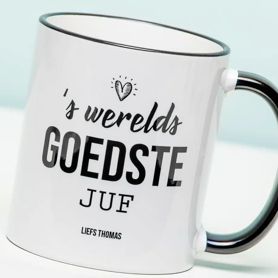 Gepersonaliseerde Mok 'S Werelds Goedste Juf Of Meester