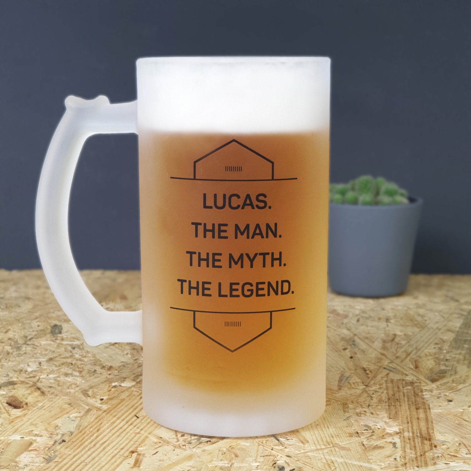 Gepersonaliseerde Bierpul The Man The Myth The Legend