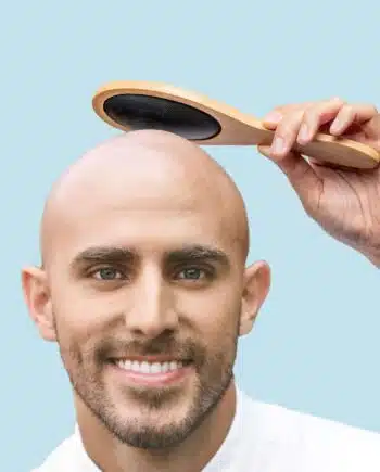 Borstel voor kale mannen