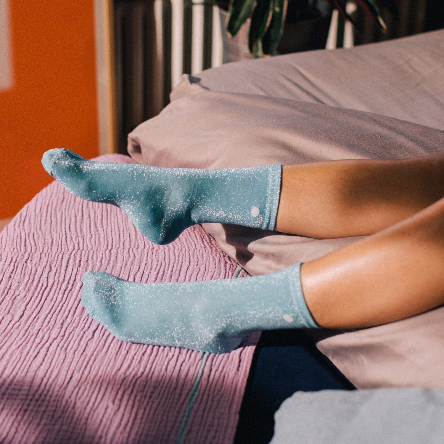Schelp Sokken - Blauw