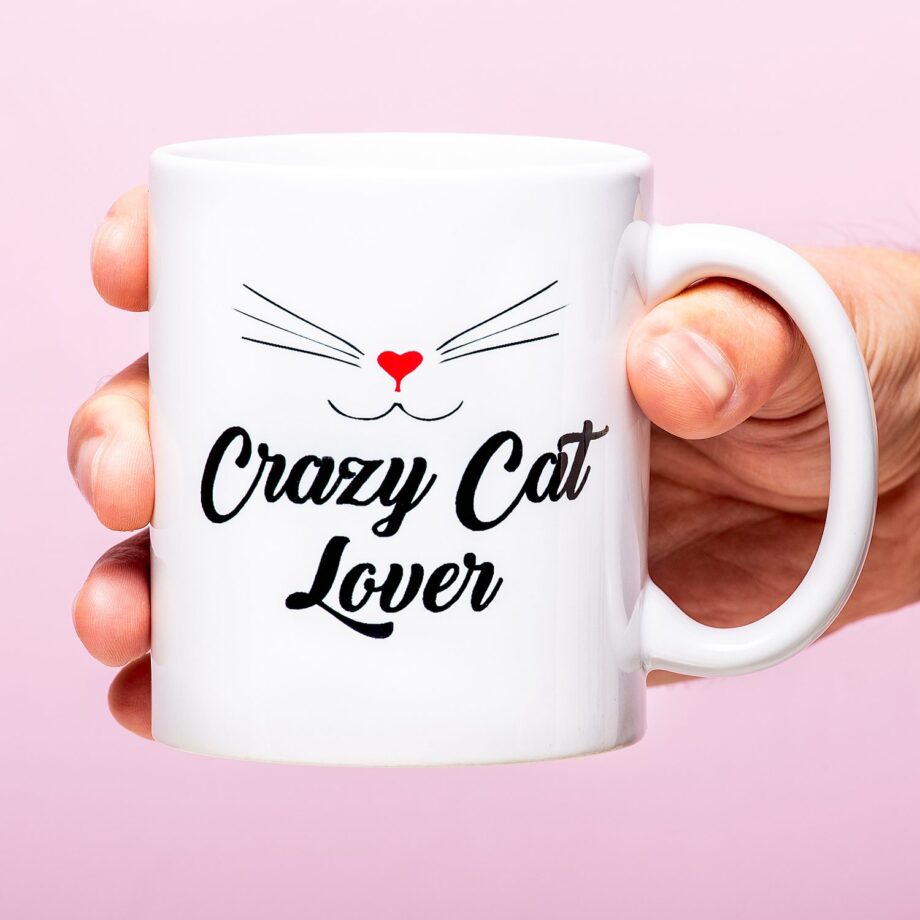 Gepersonaliseerde Mok Crazy Cat Lover