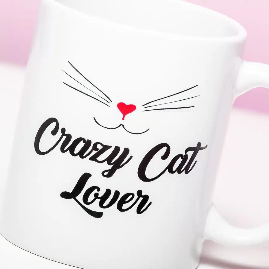 Gepersonaliseerde Mok Crazy Cat Lover