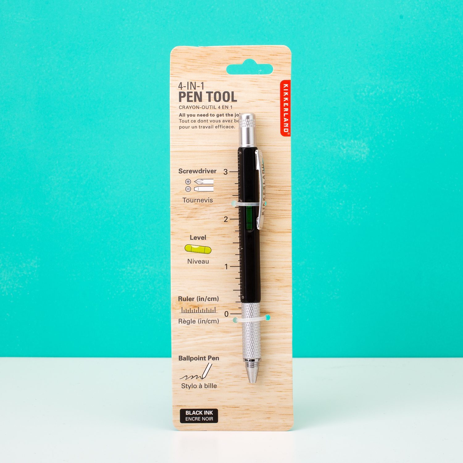 Kikkerland 4in1 Multitool pen Ditverzinjeniet.nl