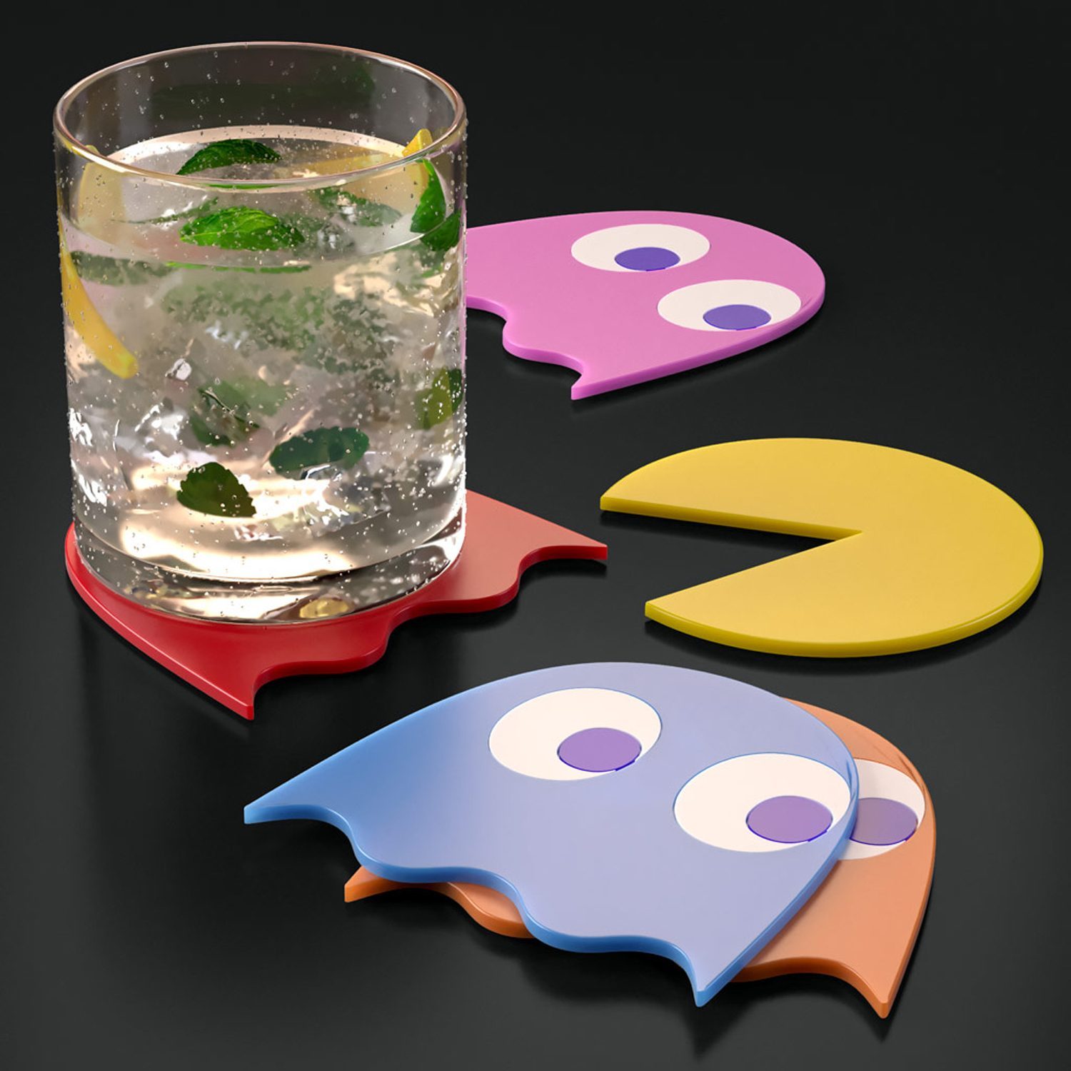 Pac-Man onderzetters (set van 5)