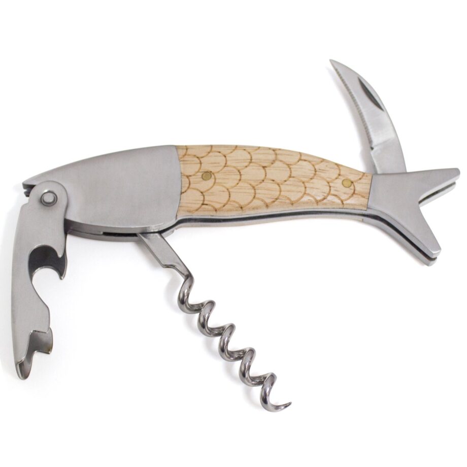 Zalm kurkentrekker in cadeaublik