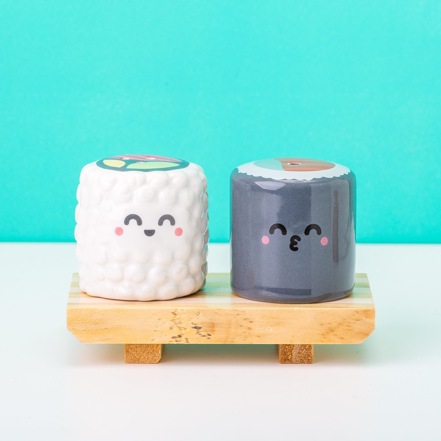 Kawaii sushi peper- zoutstel | Ditverzinjeniet.nl