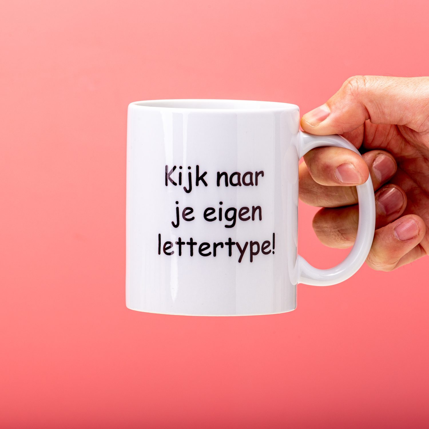 Kijk Naar Je Eigen Lettertype! Mok