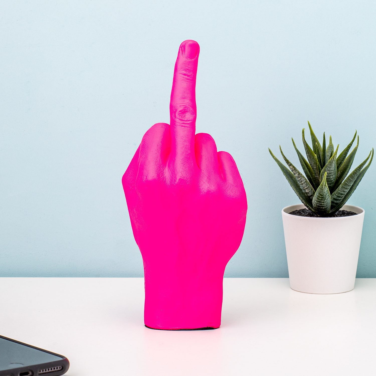 Middelvinger Beeld - Roze Middelvinger Beeld - Roze
