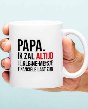 Financiële Last Vaderdag Mok - Kleine meisje