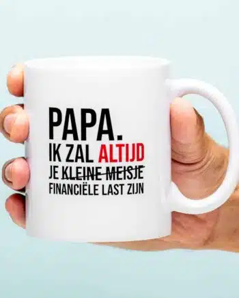 Financiële Last Vaderdag Mok - Kleine meisje