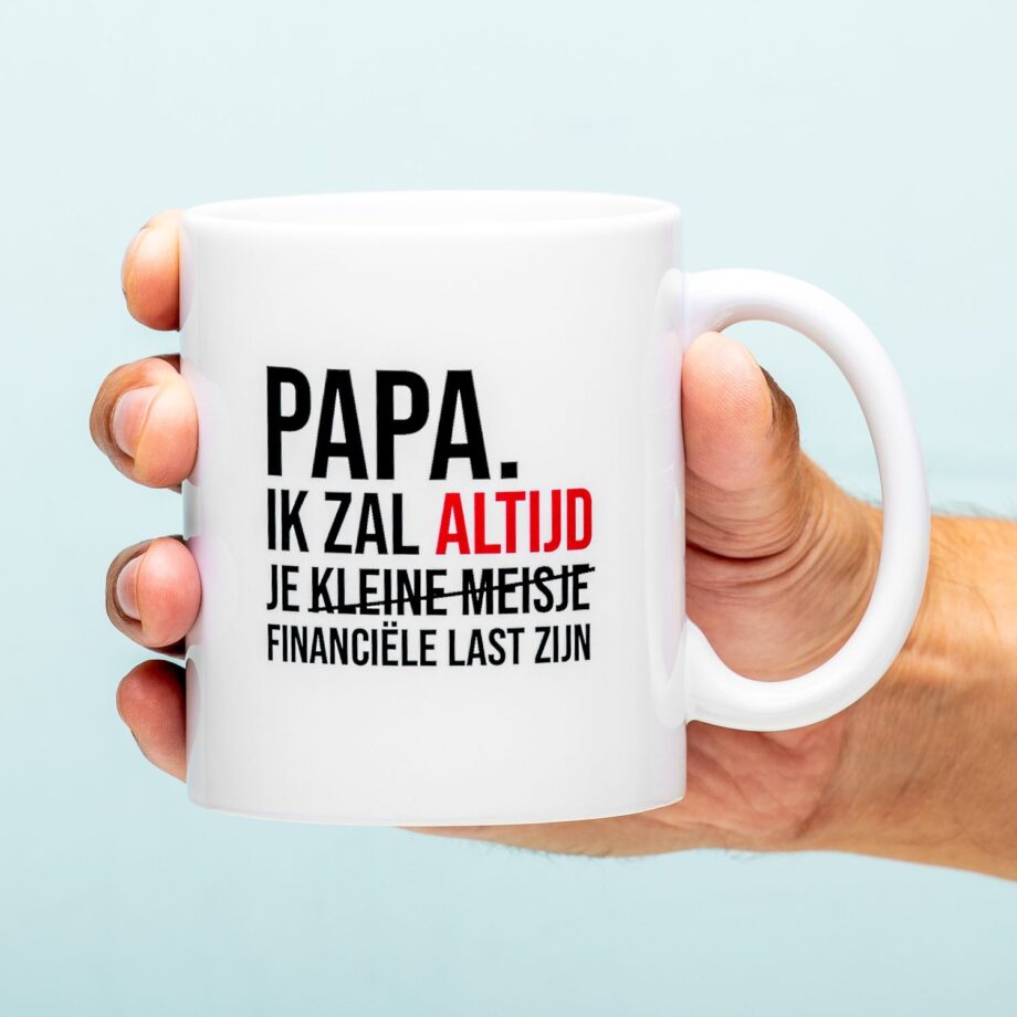 Financiële last mok