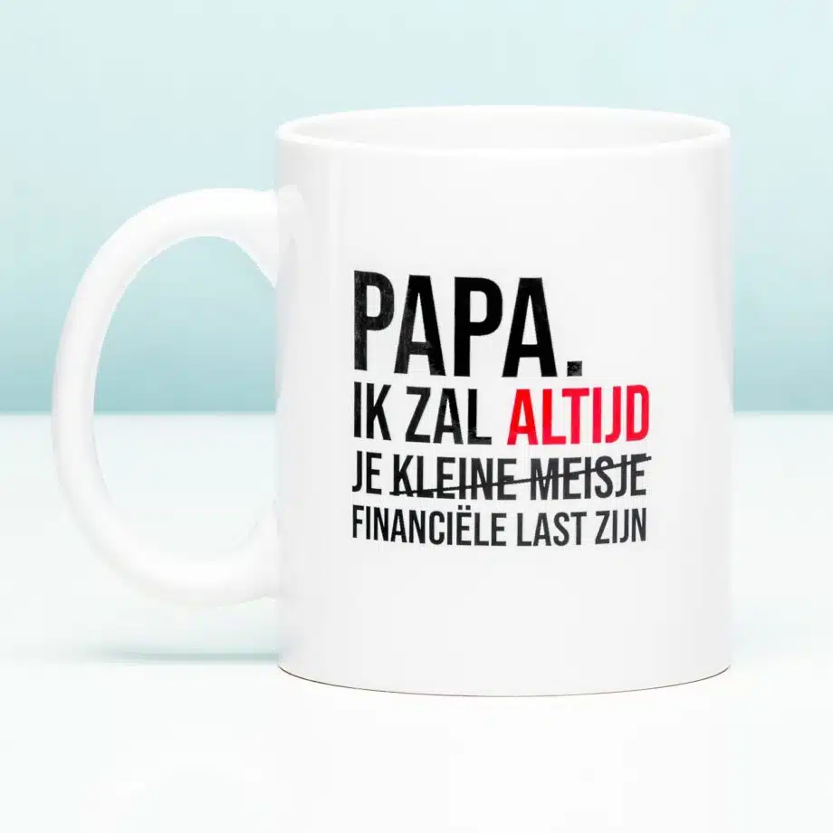 Financiële last mok