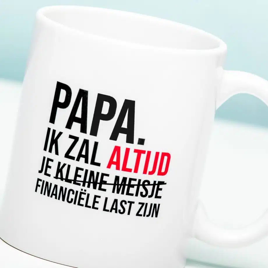 Financiële last mok