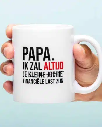 Financiële last Vaderdag mok - Kleine jochie
