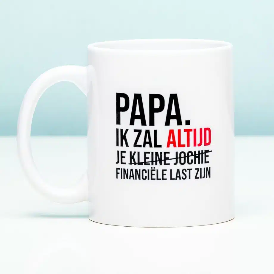 Financiële last mok