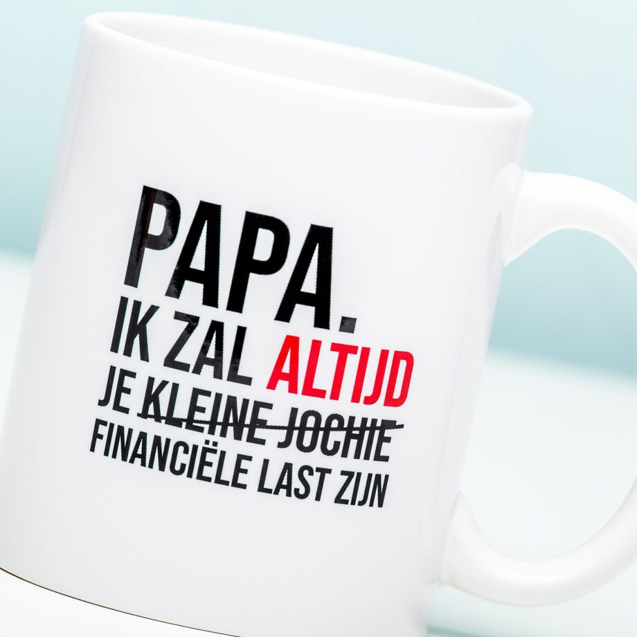 Financiële last mok