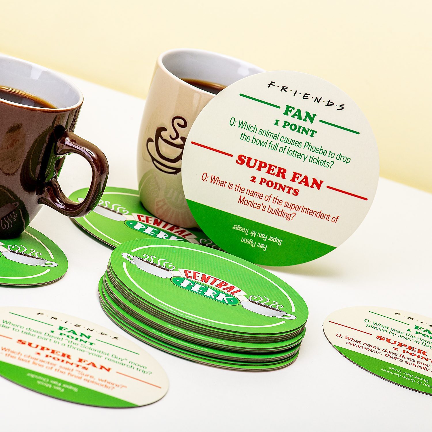 Friends Central Perk Quiz onderzetters (set van 20)