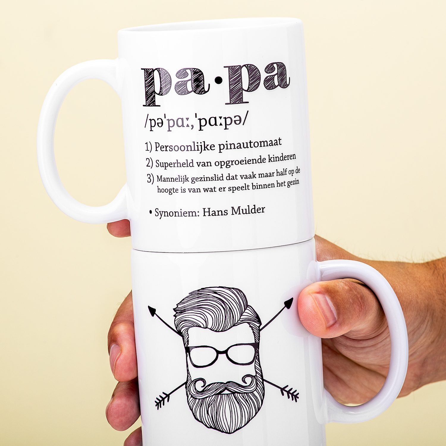 Gepersonaliseerde mok Definitie papa