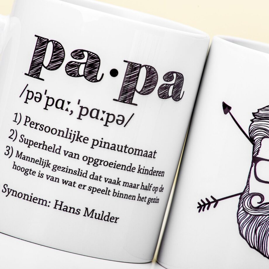 Gepersonaliseerde Mok Definitie Papa