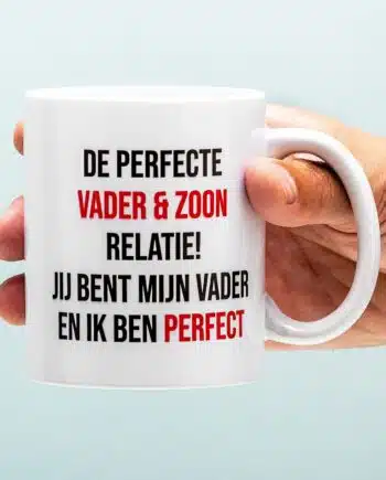 Perfecte Vader En Zoon Relatie Mok