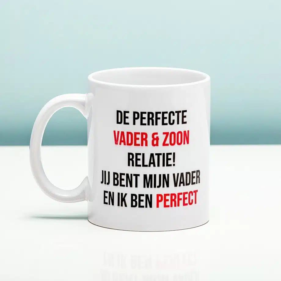 Perfecte Vader En Zoon Relatie Mok