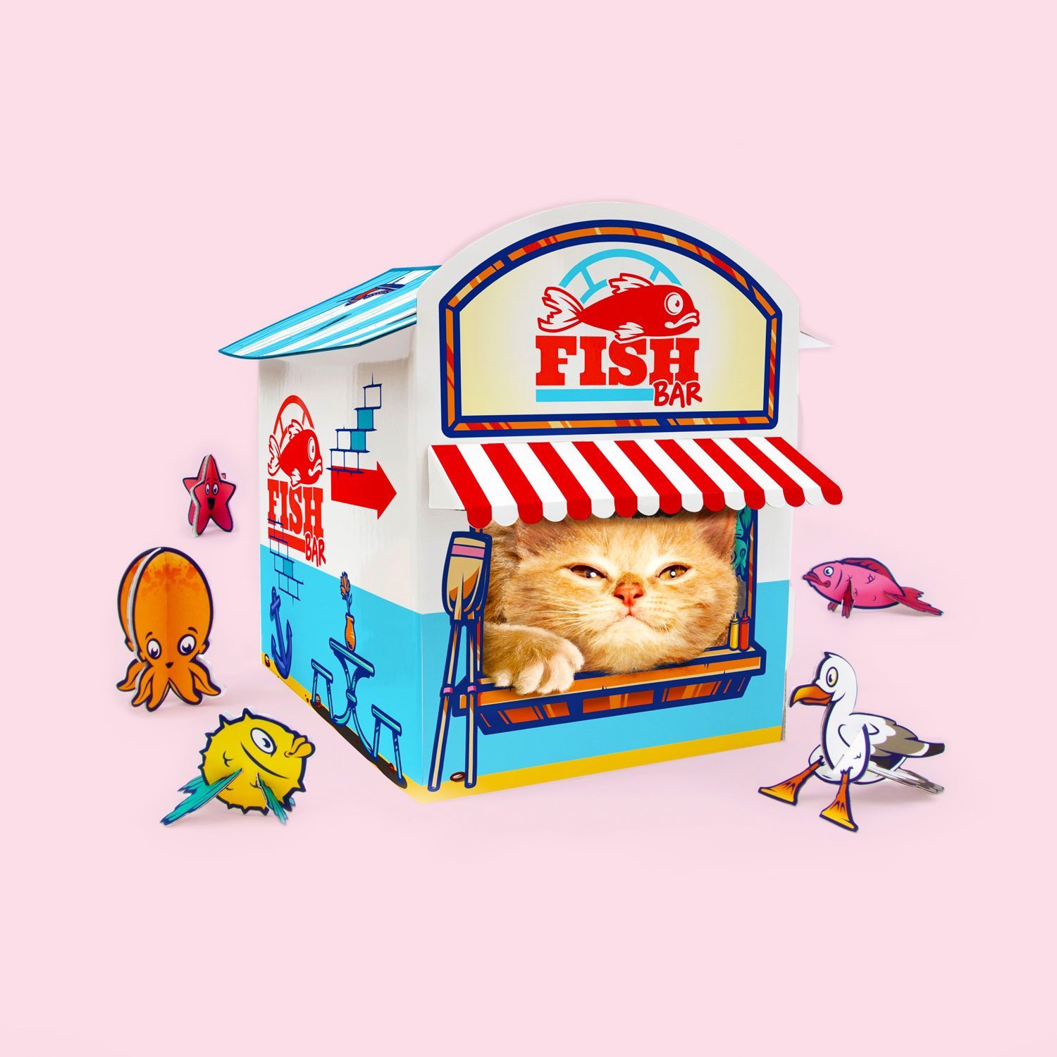 Suck UK Cat Kiosk Speelhuis Voor Katten